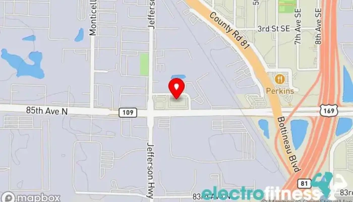 map of Snap Fitness Osseo Gym in Brooklyn Park