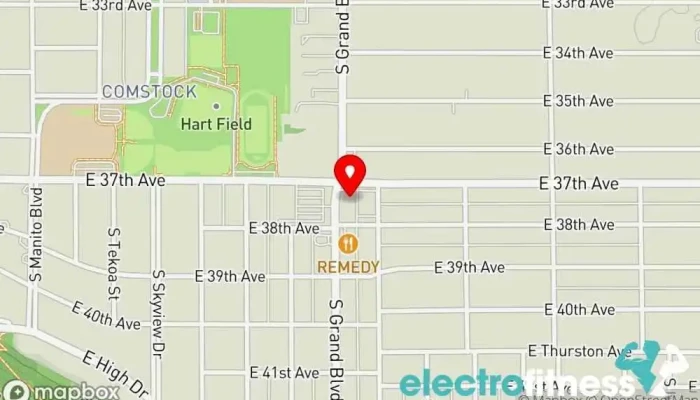 map of Snap Fitness Spokane (South Hill) Gym in Spokane
