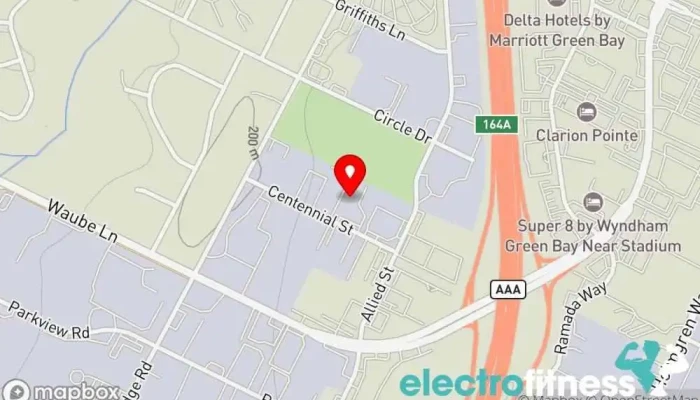 map of Soaring Eagles Boxing Club Boxing club in Green Bay