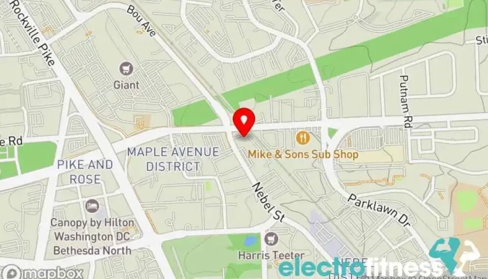 map of SOLDIERFIT Rockville Fitness center, Gym in North Bethesda