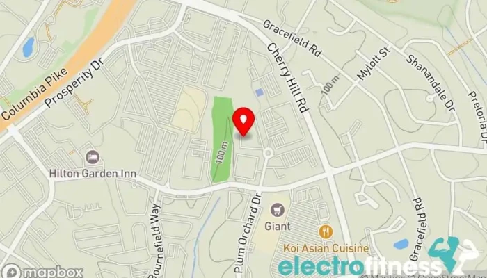 map of Soldierfit Silver Spring Gym, Boot camp, Fitness center, Nutritionist, Personal trainer, Physical fitness program, Weightlifting area in Silver Spring