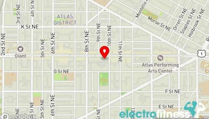map of [solidcore] Pilates studio, Fitness center, Gym, Personal trainer, Physical fitness program in Washington