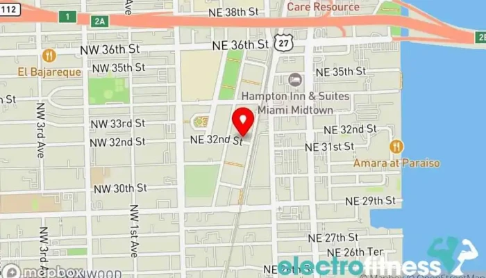 map of [solidcore] Midtown Miami Pilates studio, Fitness center, Gym, Personal trainer, Physical fitness program in Miami