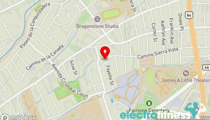 map of Soul and Body Department Massage therapist, Meditation instructor, Yoga studio in Santa Fe