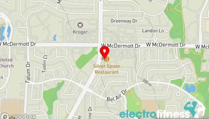 map of Soul Fighters Martial Arts Training Center Martial arts school, Fitness center, Jujitsu school, Kickboxing school, Muay Thai boxing gym, Self defense school, Taekwondo school in Allen