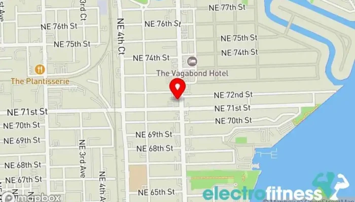 map of SoulSweat Studio Fitness center, Gym in Miami