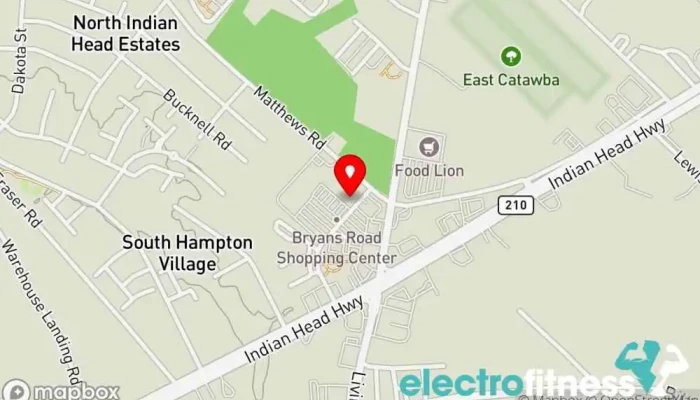 map of Southern Maryland Martial Arts & Fitness /Southern Maryland Nutrition Martial arts school in Bryans Road