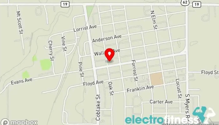 map of Southern Plains Fitness Gym in Apache