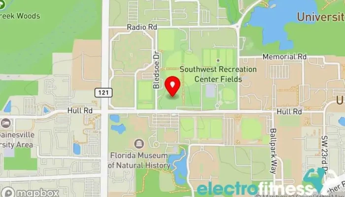 map of Southwest Recreation Center Recreation center, Gym in Gainesville