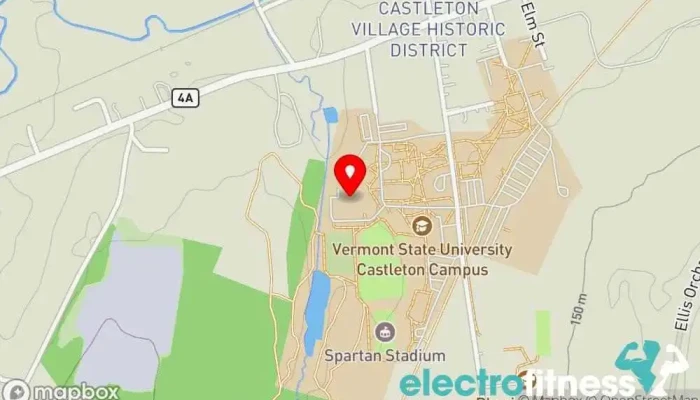 map of Spartan Athletic Complex Athletic club, Fitness center, Academic department in Castleton