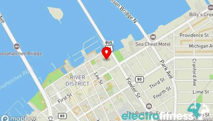map of SpaZeria Wellness Spa Spa, Day spa, Facial spa, Foot bath, Massage spa, Massage therapist, Skin care clinic, Sports massage therapist, Waxing hair removal service, Yoga studio in Fort Myers
