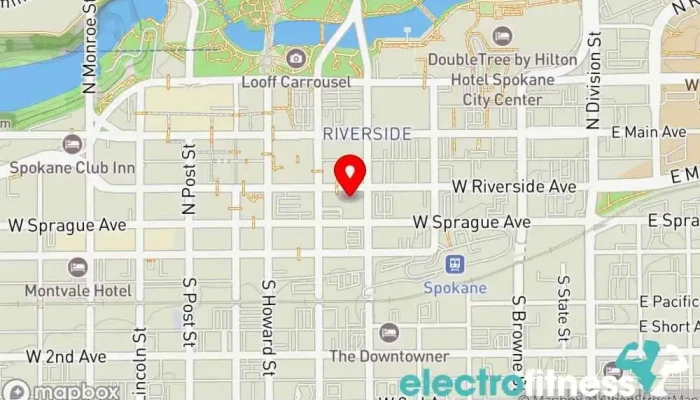 map of Specialty Training, Inc. Personal trainer, Fitness center, Gym, Physical fitness program, Sports massage therapist in Spokane