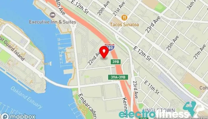 map of Speed Power Strength Gym Physical fitness program, Gym, Personal trainer in Oakland