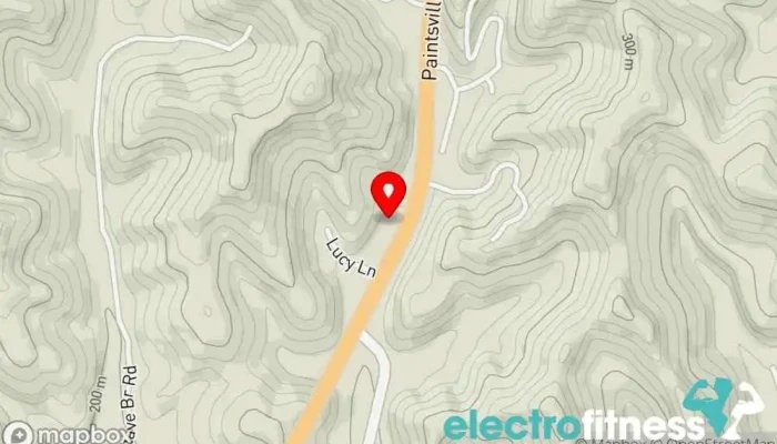 map of Spirit Strong Fitness Studio Gym, Women's personal trainer, Yoga studio in Paintsville