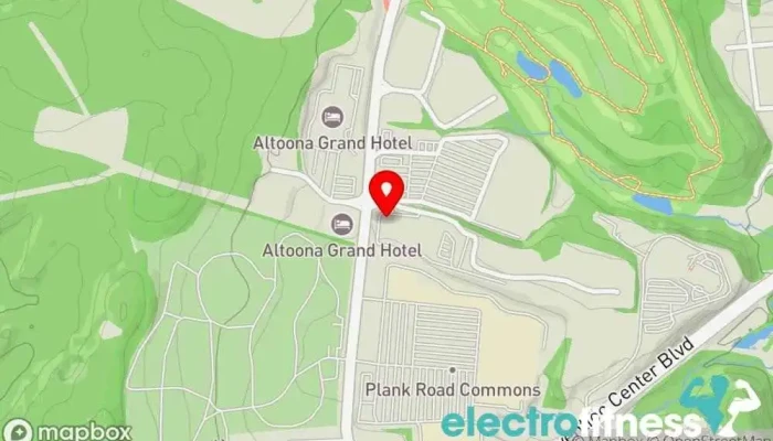map of Sports Evolution Physical fitness program in Altoona