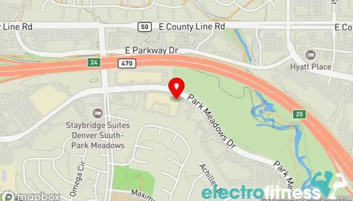 map of Squires Fitness Personal trainer, Weight loss service in Lone Tree