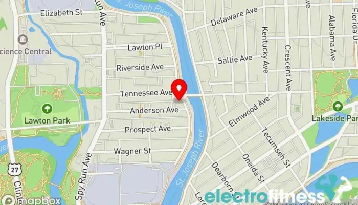 map of St Joe Athletic Club Social club in Fort Wayne
