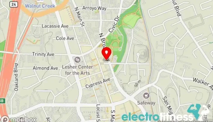 map of Star Method Boxing Personal trainer, Boxing gym, Gym, Kickboxing school in Walnut Creek