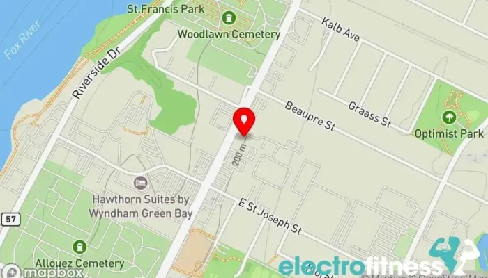 map of Stealth Fitness Green Bay Personal trainer, Physical fitness program in Green Bay