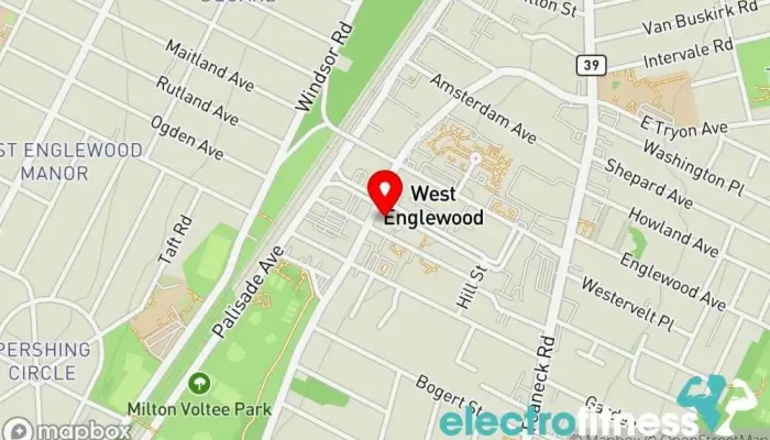 map of Stone Center For Yoga & Health Yoga studio in Teaneck