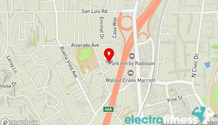 map of Streetwise Self Defense Self defense school, Martial arts school in Walnut Creek