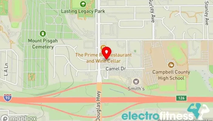 map of Strength Training of Wyoming Sports medicine clinic, Gym, Personal trainer, Physical fitness program, Weightlifting area in Gillette