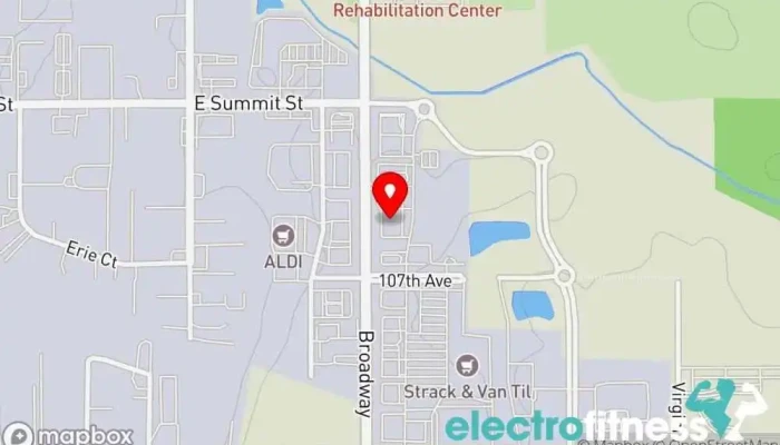 map of StretchLab Fitness center, Gym in Crown Point