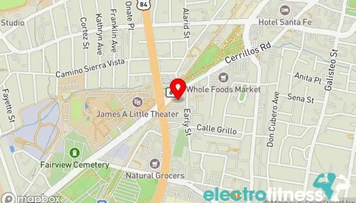 map of StretchLab Fitness center, Gym in Santa Fe