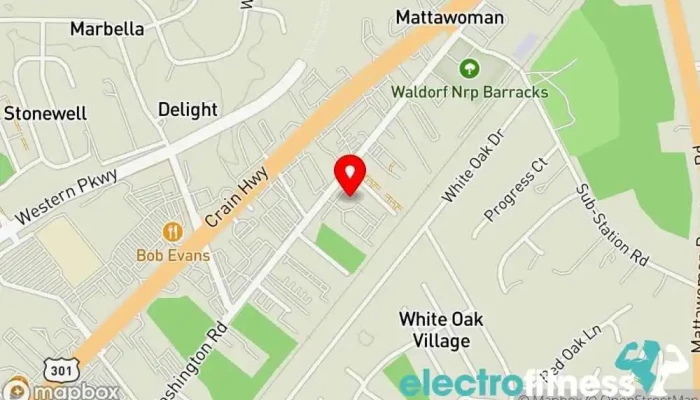 map of Strong Health & Fitness Center Personal trainer in Waldorf