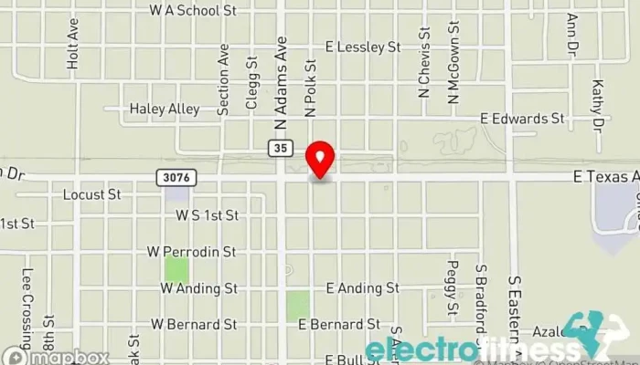 map of Studio 334 Martial arts school, Fitness center, Self defense school in Rayne