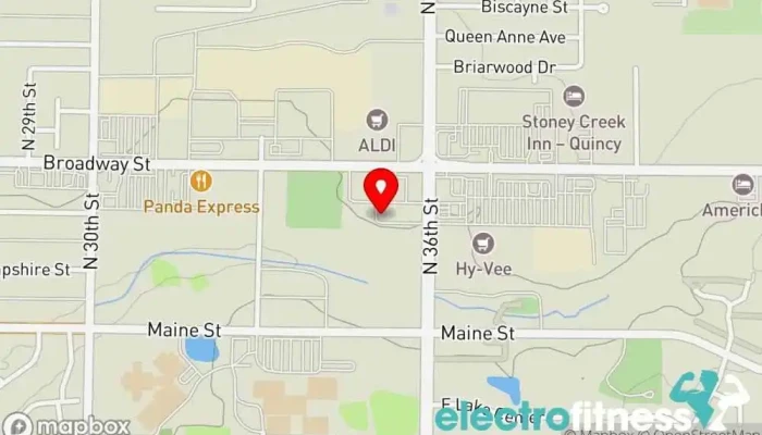 map of Studio 4 Yoga studio in Quincy