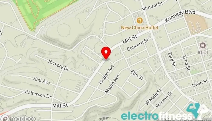 map of Studio 55 Fitness Studio Gym, Physical fitness program in Aliquippa
