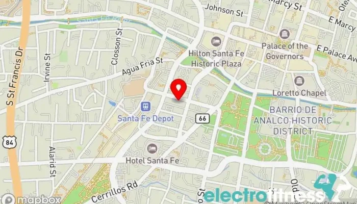 map of Studio AMIEL Yoga studio, Physical fitness program in Santa Fe