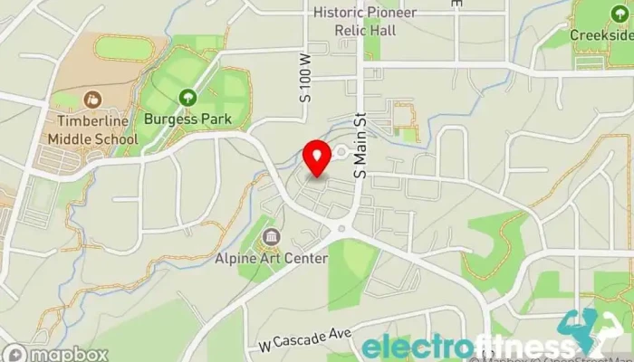 map of Studio Core Pilates Pilates studio in Alpine