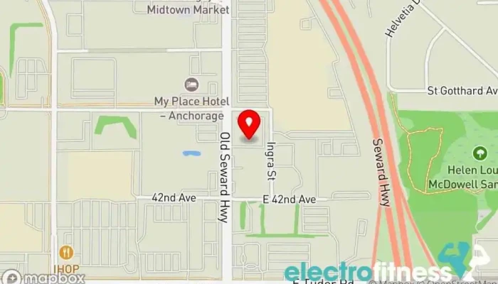 map of Studio One VASIE® Pilates Pilates studio in Anchorage