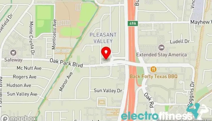 map of StudioFlex Gym in Pleasant Hill
