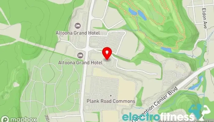 map of Summit Athletic Club Gym in Altoona
