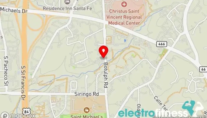map of Sun Mountain Fitness Gym in Santa Fe