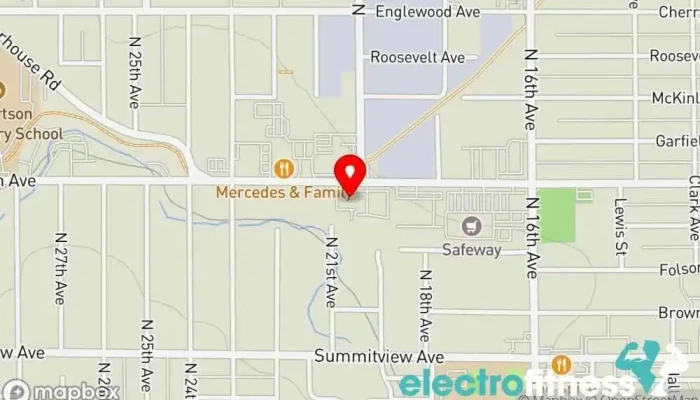 map of Superior Stretch Fitness center in Yakima