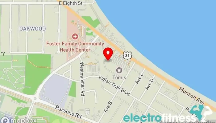 map of Superior Stretch Fitness center in Traverse City