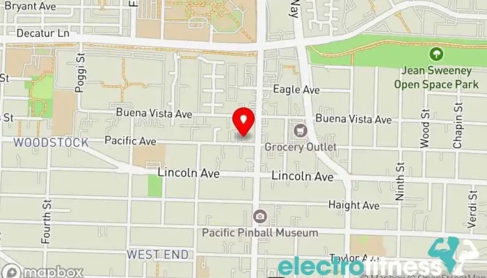 map of Svastha Yoga, Wellness and Community Hub Yoga studio, Pilates studio, Wellness center in Alameda