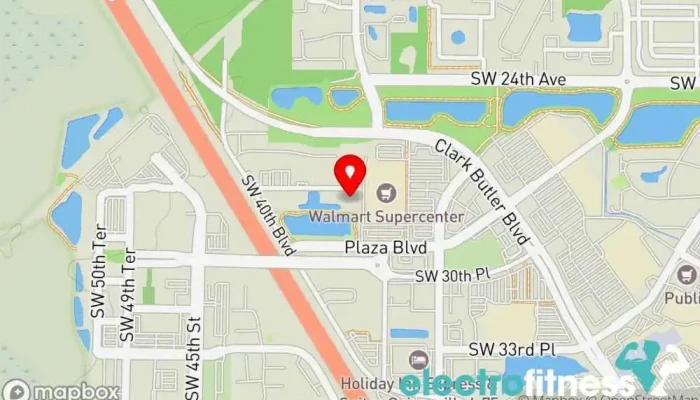 map of Swamp City Fitness Physical fitness program, Fitness center in Gainesville
