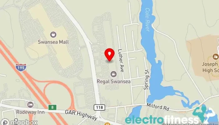 map of Swansea Total Fitness Gym, Fitness center, Personal trainer in Swansea