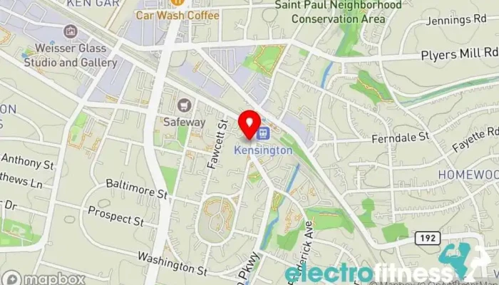 map of Sweat Shop Fitness Fitness center, Gym in Kensington