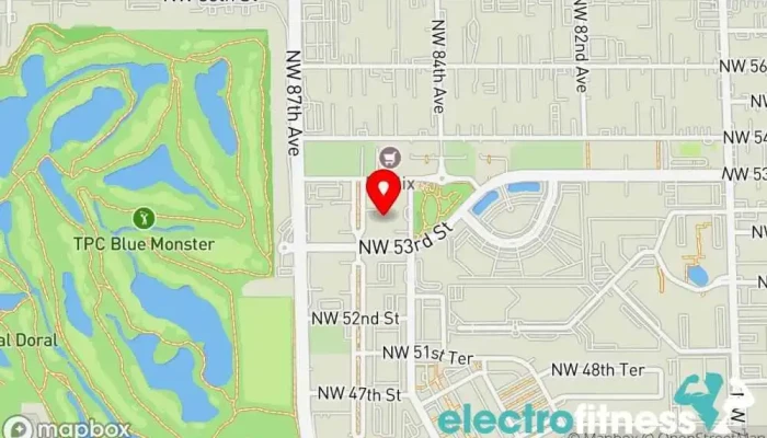 map of SWEAT440 Fitness Doral Gym in Doral