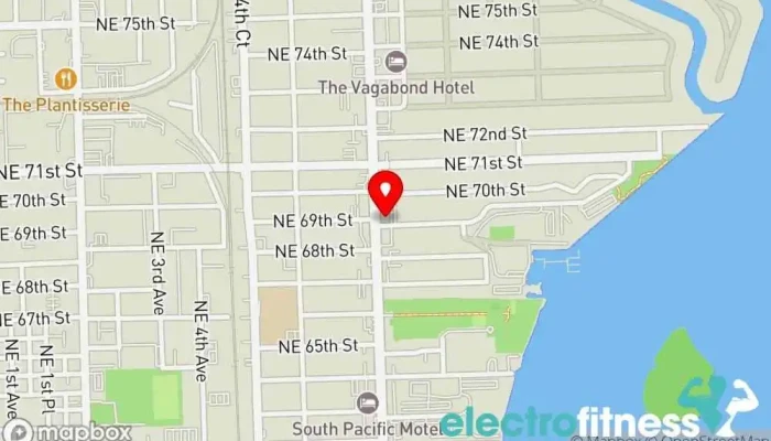 map of SWEAT440 Fitness Upper East Side Gym in Miami