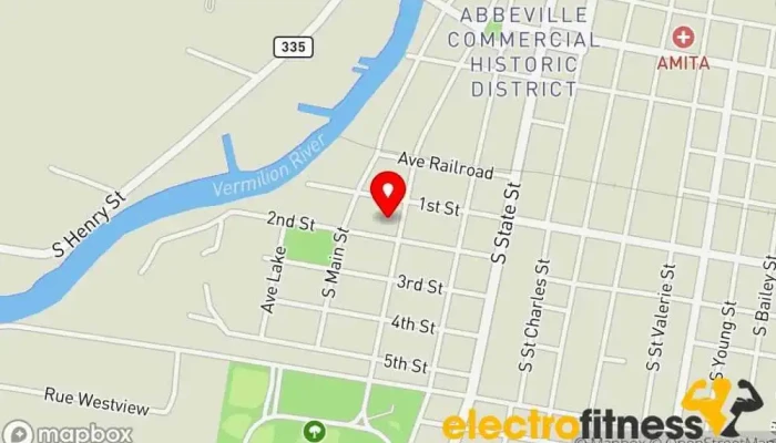 map of SWLA Tumble & Cheer Gymnastics center in Abbeville
