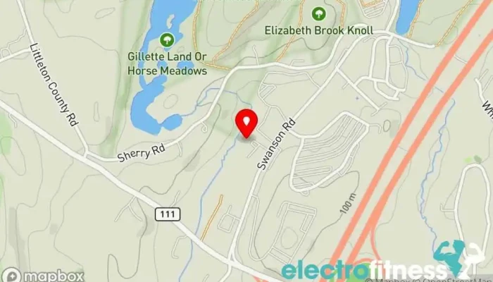 map of Swymfit Swimming instructor, Gym, Physical fitness program in Boxborough