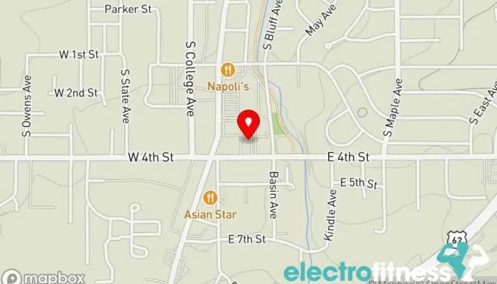 map of Tahlequah Fitness Fitness center in Tahlequah