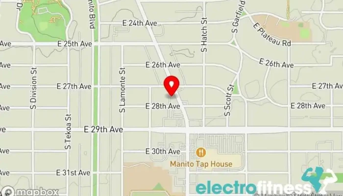 map of Tailwind Fitness Fitness center, Gym, Personal trainer, Yoga studio in Spokane